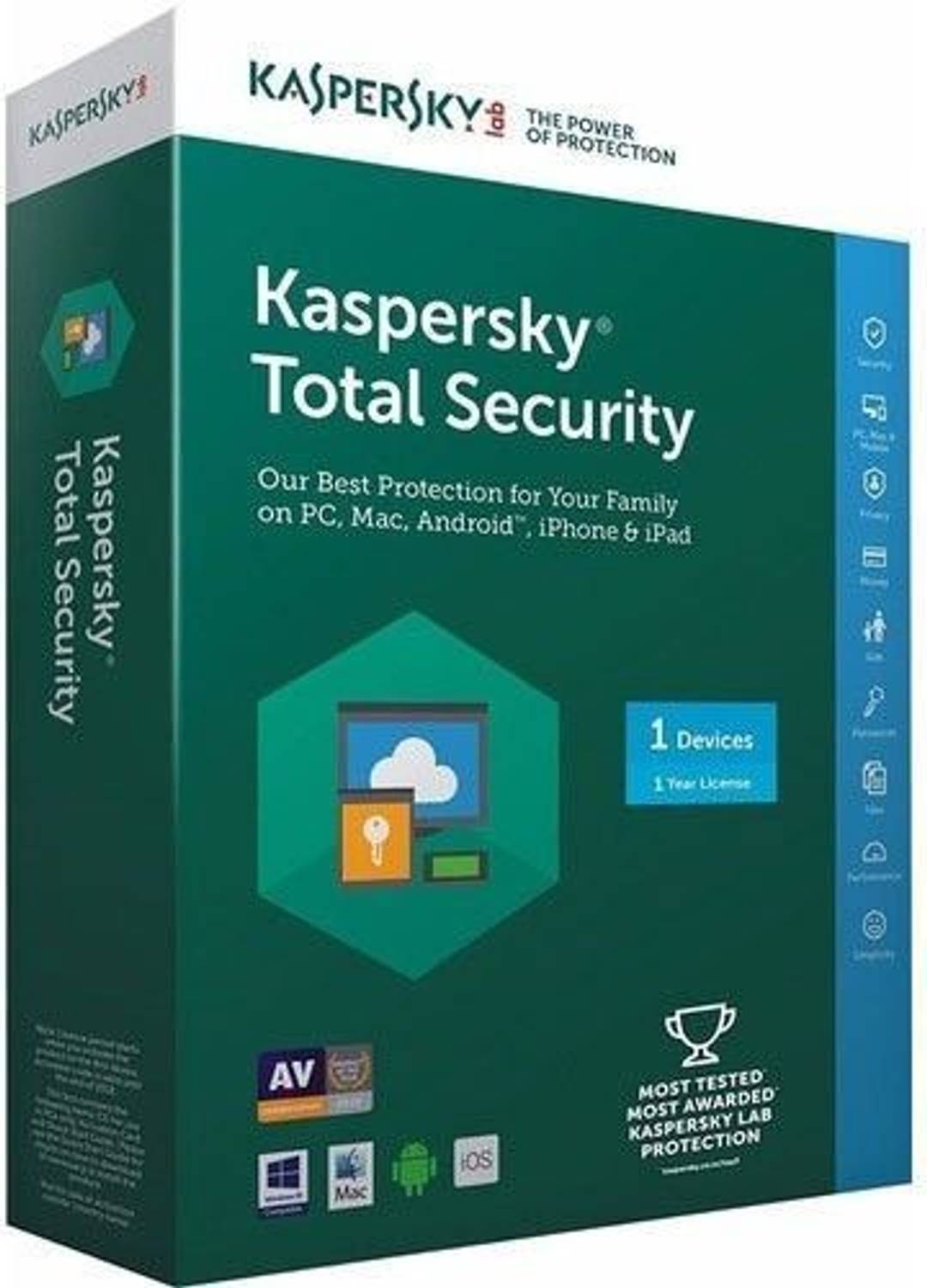 Kaspersky Total Security 1 User 1 Year (Renewal) (Voucher)