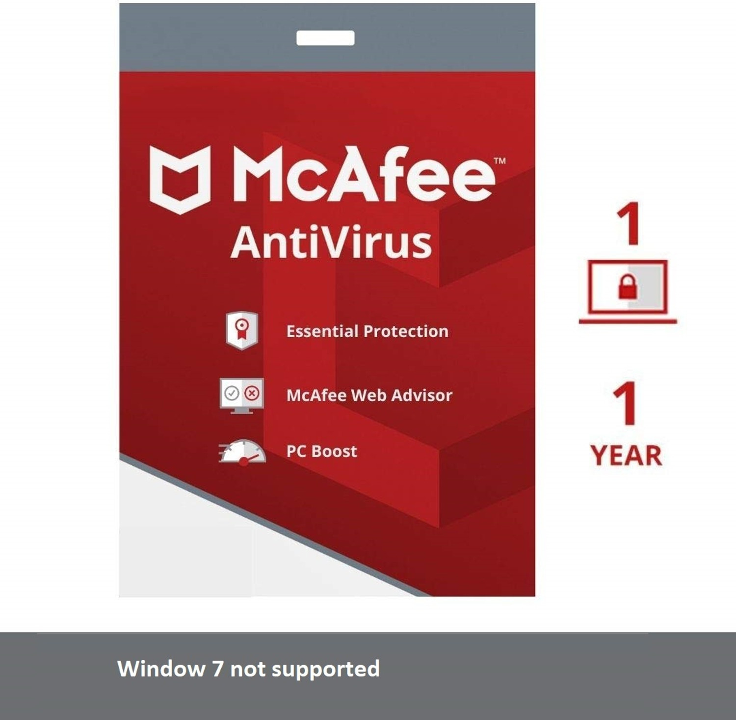 Image of McAfee Anti-virus 1 User 1 Year