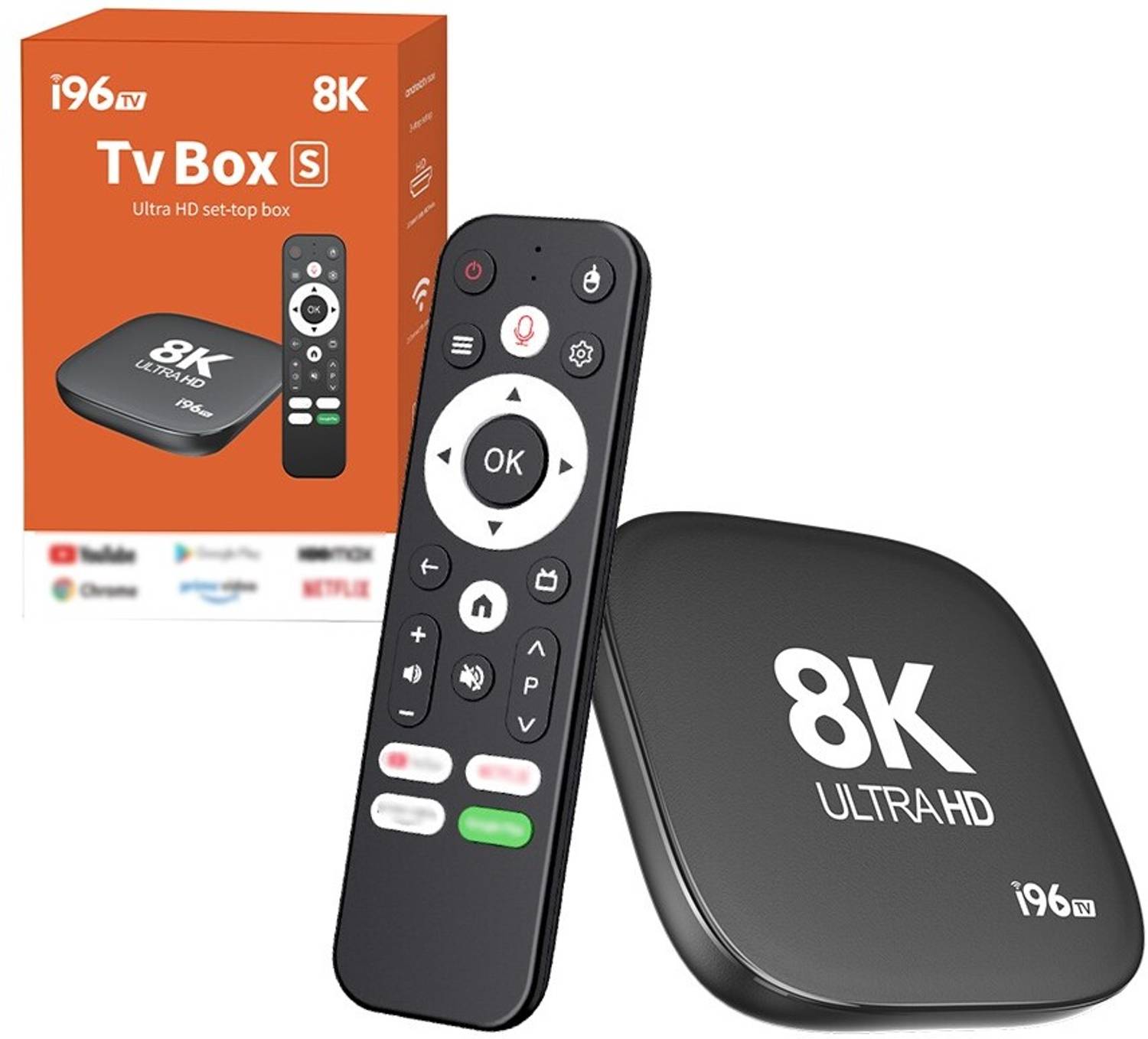 GADGETSWEAR Android TV Box with Voice Remote - Image 1