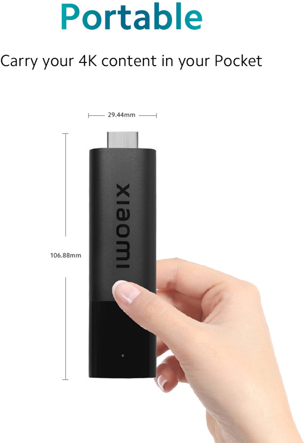 Image of Mi Android TV Stick 4K with Dolby Vision and Dolby Atmos Media Streaming Device