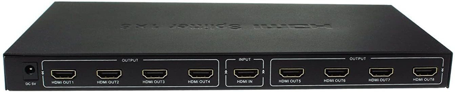 Image of 1Goal HDMI Splitter 1 in 8 Out HDMI Port,Support 3D 4Kx 2K Full HD 1080P forTV,Monitor Media Streaming Device
