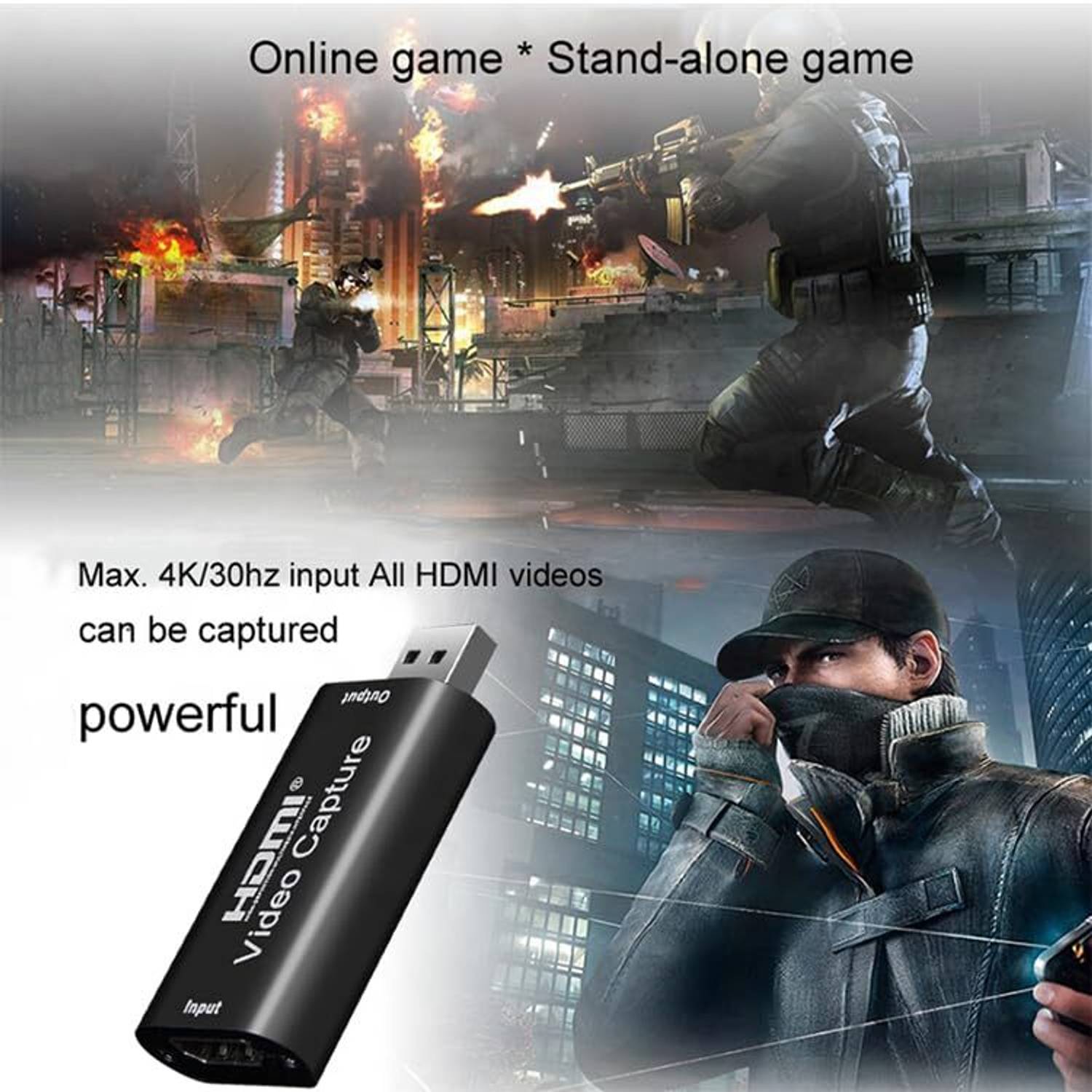 Forida 4K Video Capture Card, HDMI to USB Adapter - Image 4
