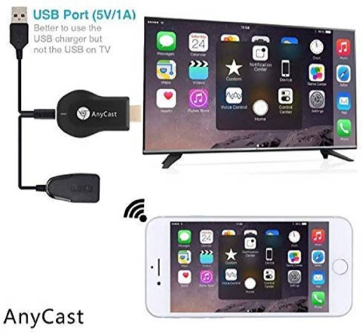 Clairbell VKT_584V-HD Streaming Dongle Black - Image 1