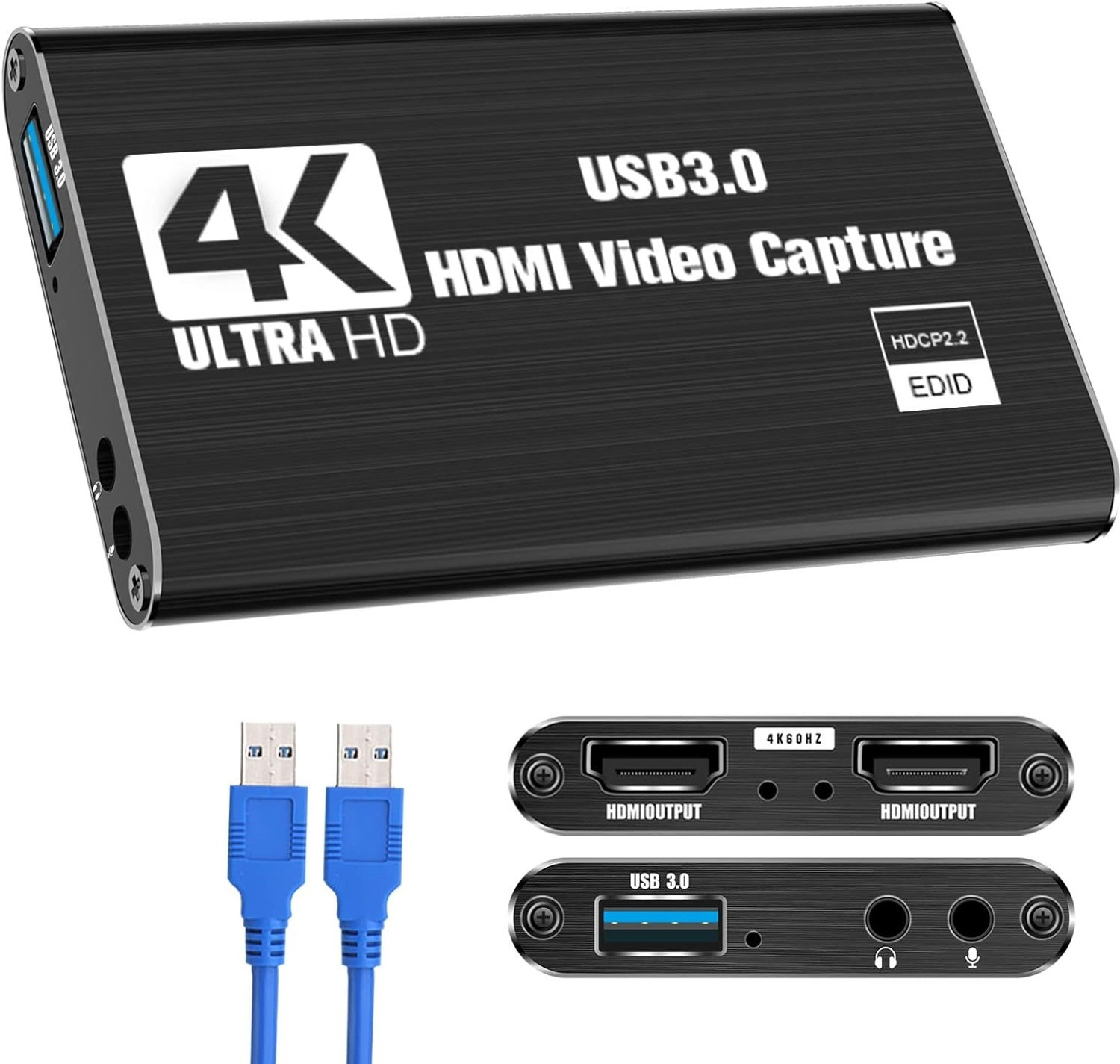 Image of atdaraz 4K HDMI Game Capture Card, USB 3.0 1080p 60fps for Streaming, Nintendo Switch Media Streaming Device