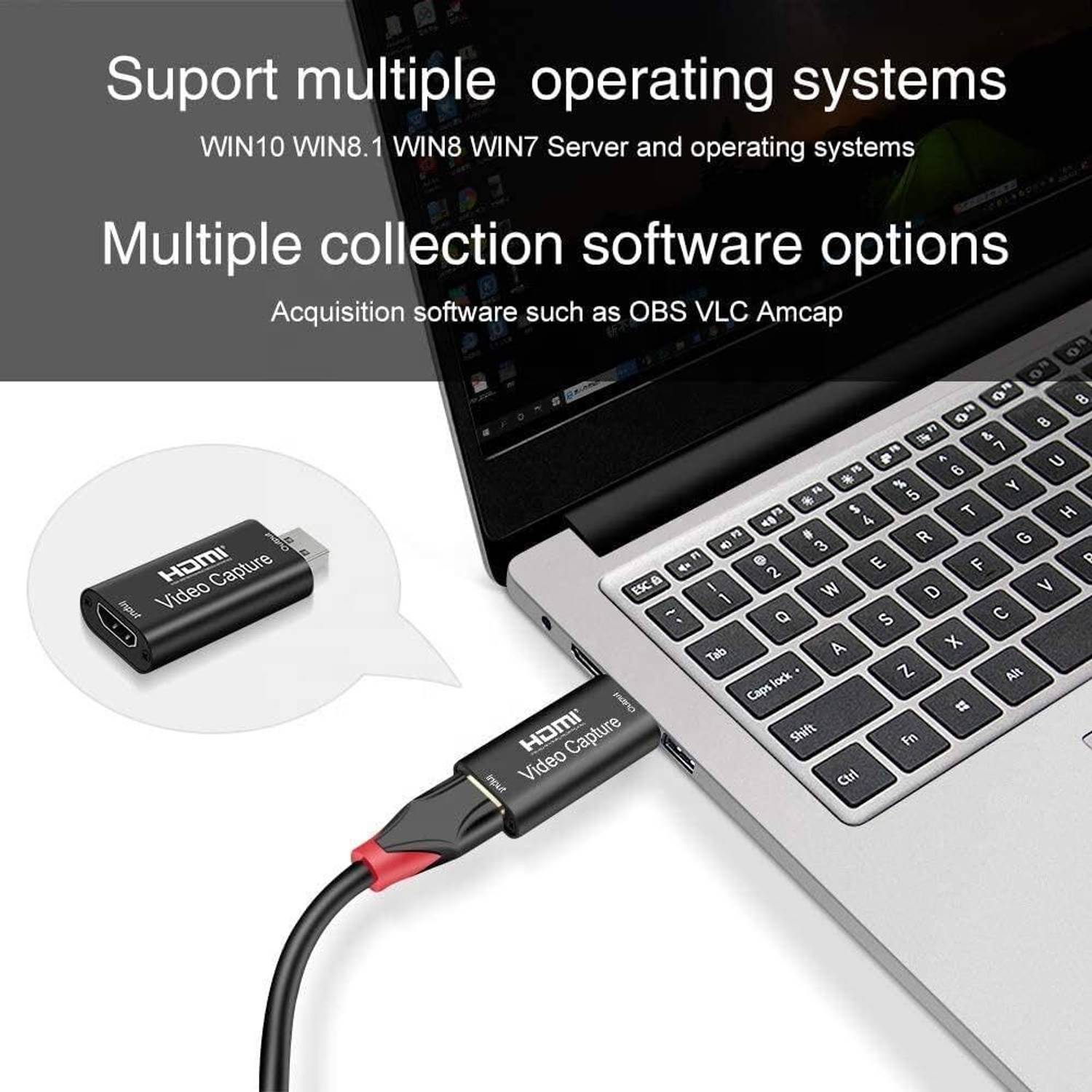 Forida 4K Video Capture Card, HDMI to USB Adapter - Image 5
