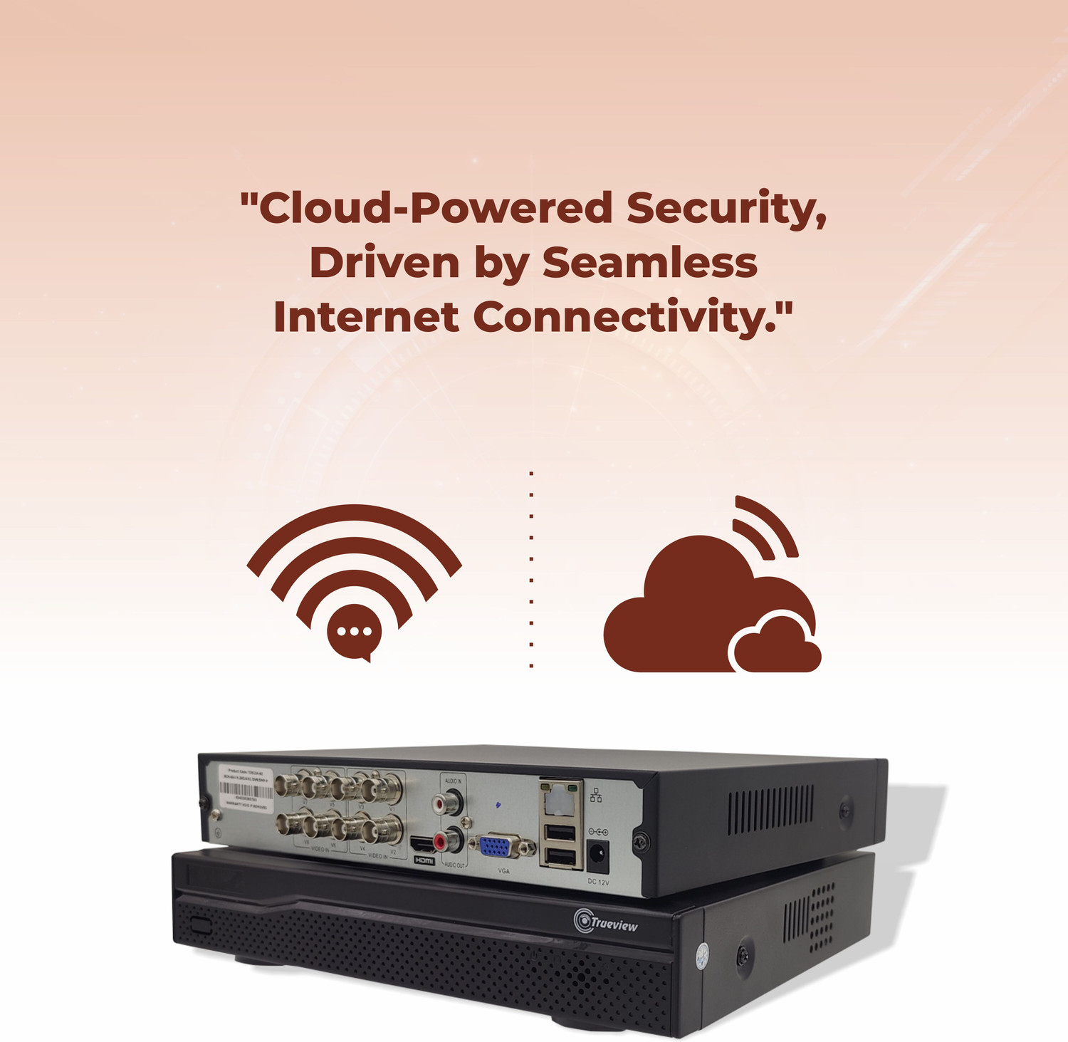 Image of Trueview 8 Channel Hybrid DVR 5-in-1 Recorder | 5MP Support | H.265 | HDMI & VGA Output Media Streaming Device
