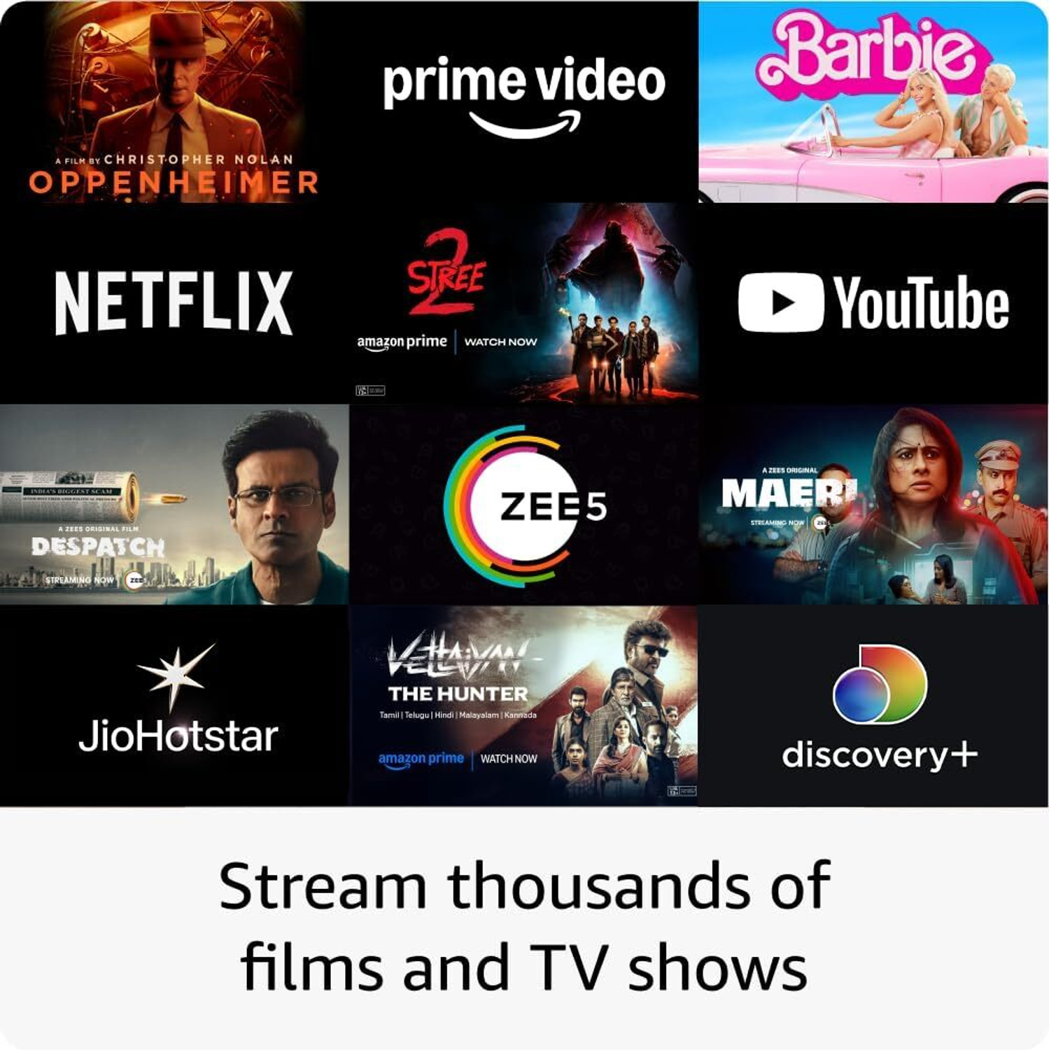 Image of Firetv Stick 4K ultra-cinematic, supports Wi-Fi 6, Dolby Vision /Atmos Media Streaming Device
