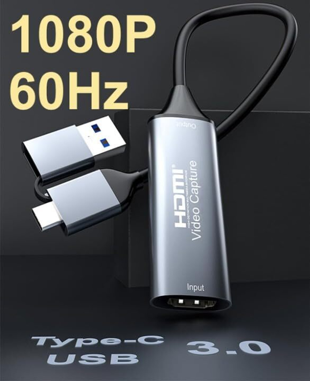 Image of Tobo Audio Video Capture Card HDMI to USB 3.0 4K 1080P 60HZ Capture Device for Streaming Gaming Teaching Video Recorder 1080 inch Blu-ray Player
