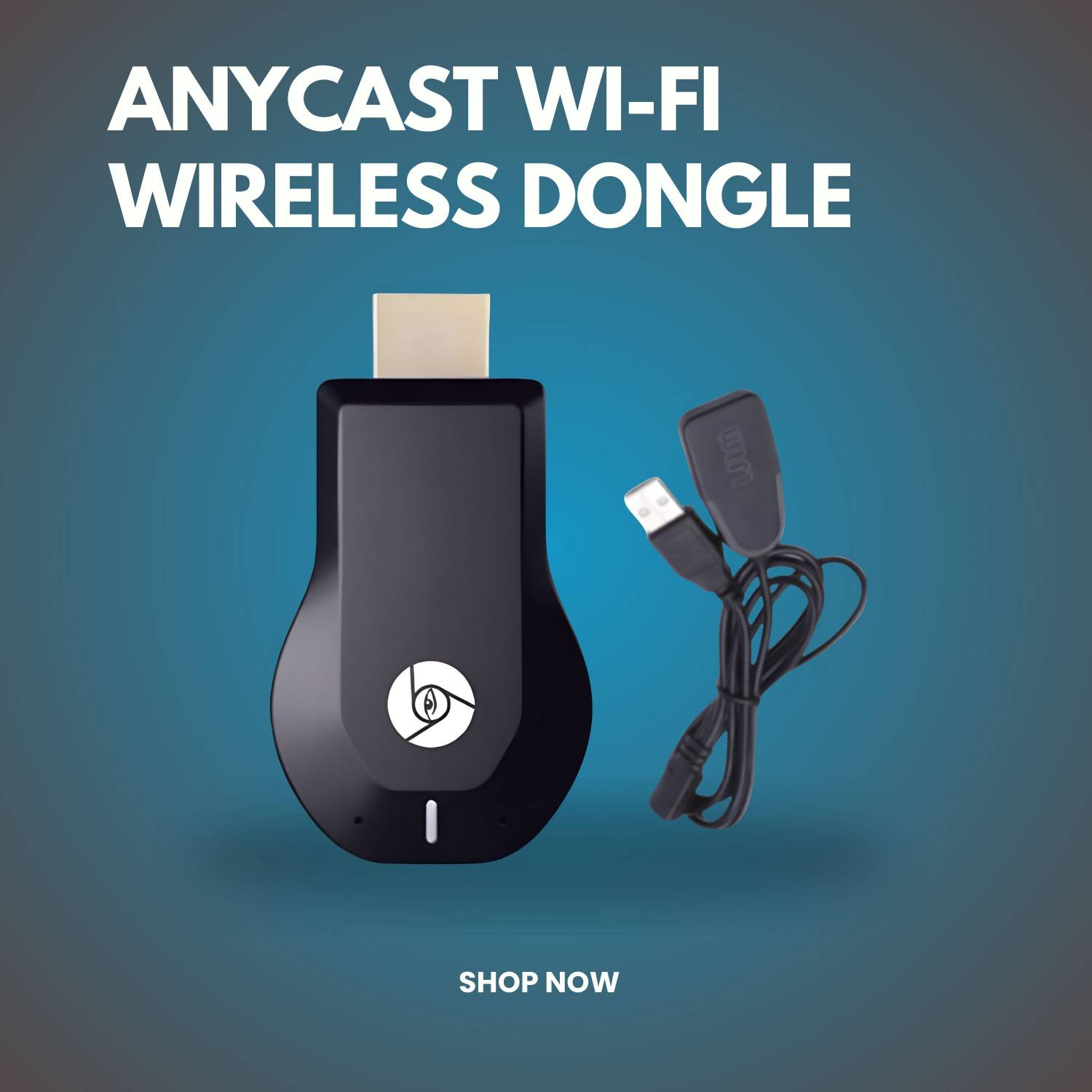 Clairbell AnyCast Wi-Fi Wireless Display Dongle Wireless HDMI Screen Mirroring AdaptorR284 Media Streaming Device - Image 1