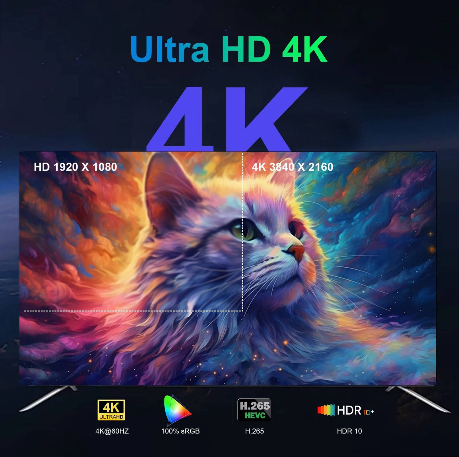 Image of DIVYE Q1 Plus Android Box H313 4GB RAM 32GB ROM Quad-core WiFi 2.4GHz Support 4K H.265 Media Streaming Device