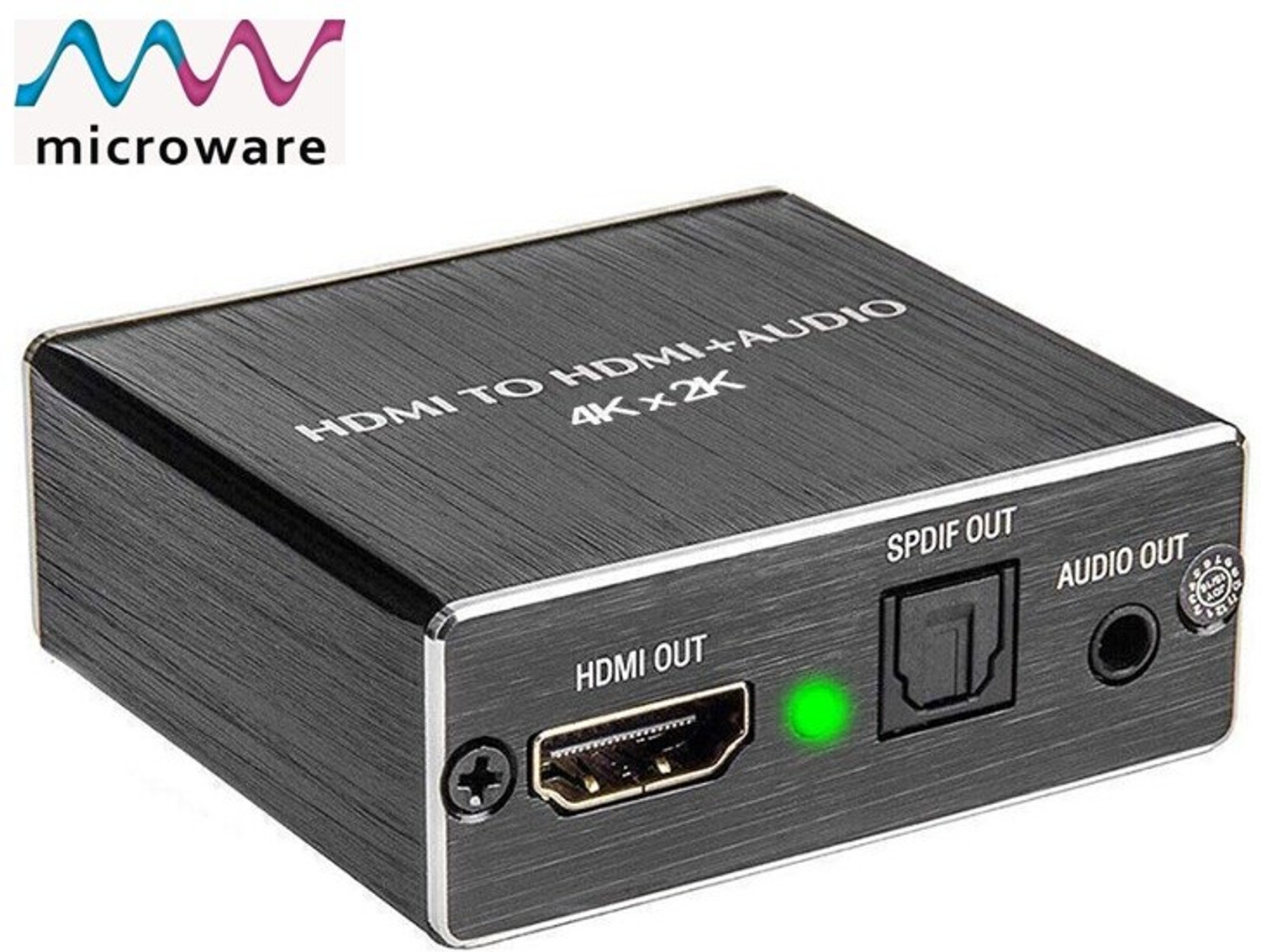 Image of microware HDMI Audio Extractor Converter HDMI to Optical Toslink SPDIF Media Streaming Device