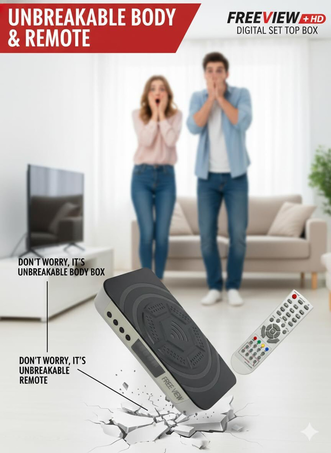 Image of TECH-LOBBY FREEVIEW MPEG-4 HD Free Dish Media Streaming Device