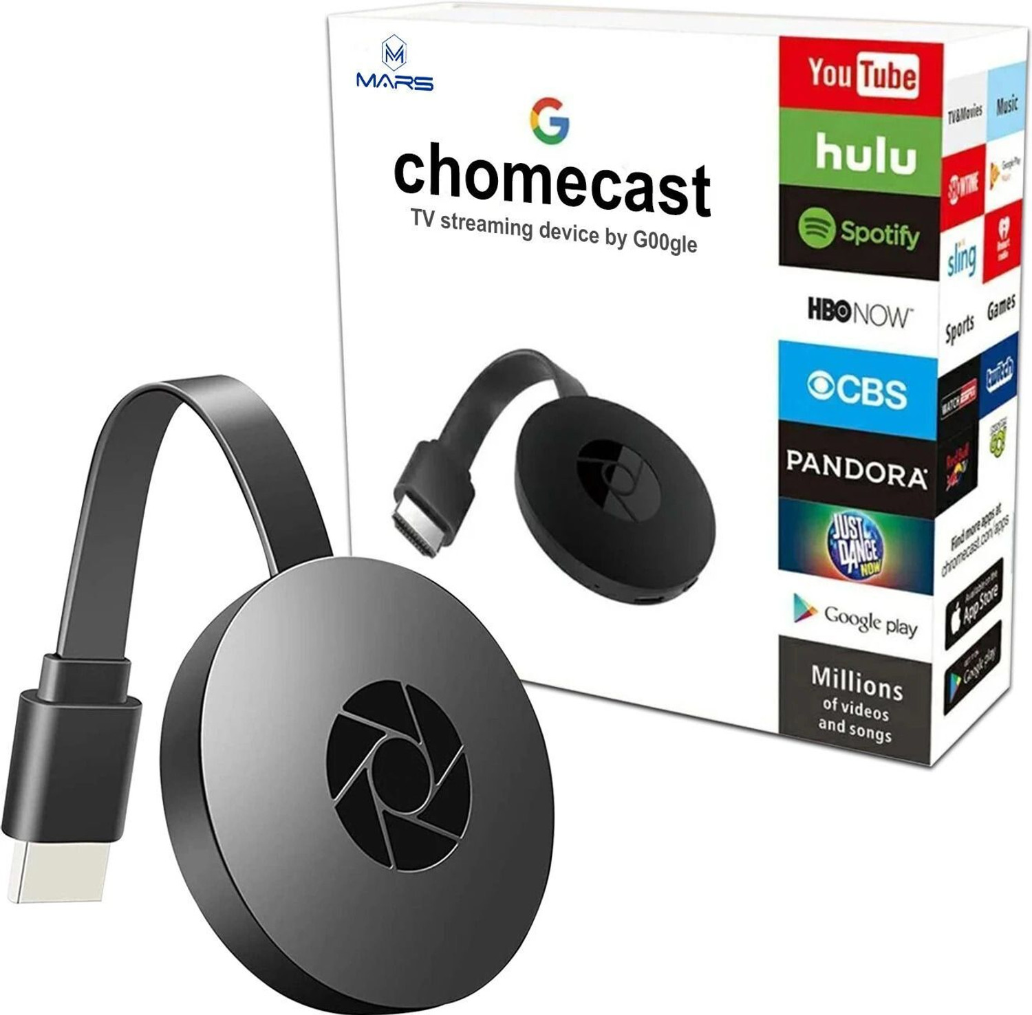 Image of VELOGK ChromeCast Portable Wireless Wi-Fi Display Dongle TV Stick Media Streaming Device