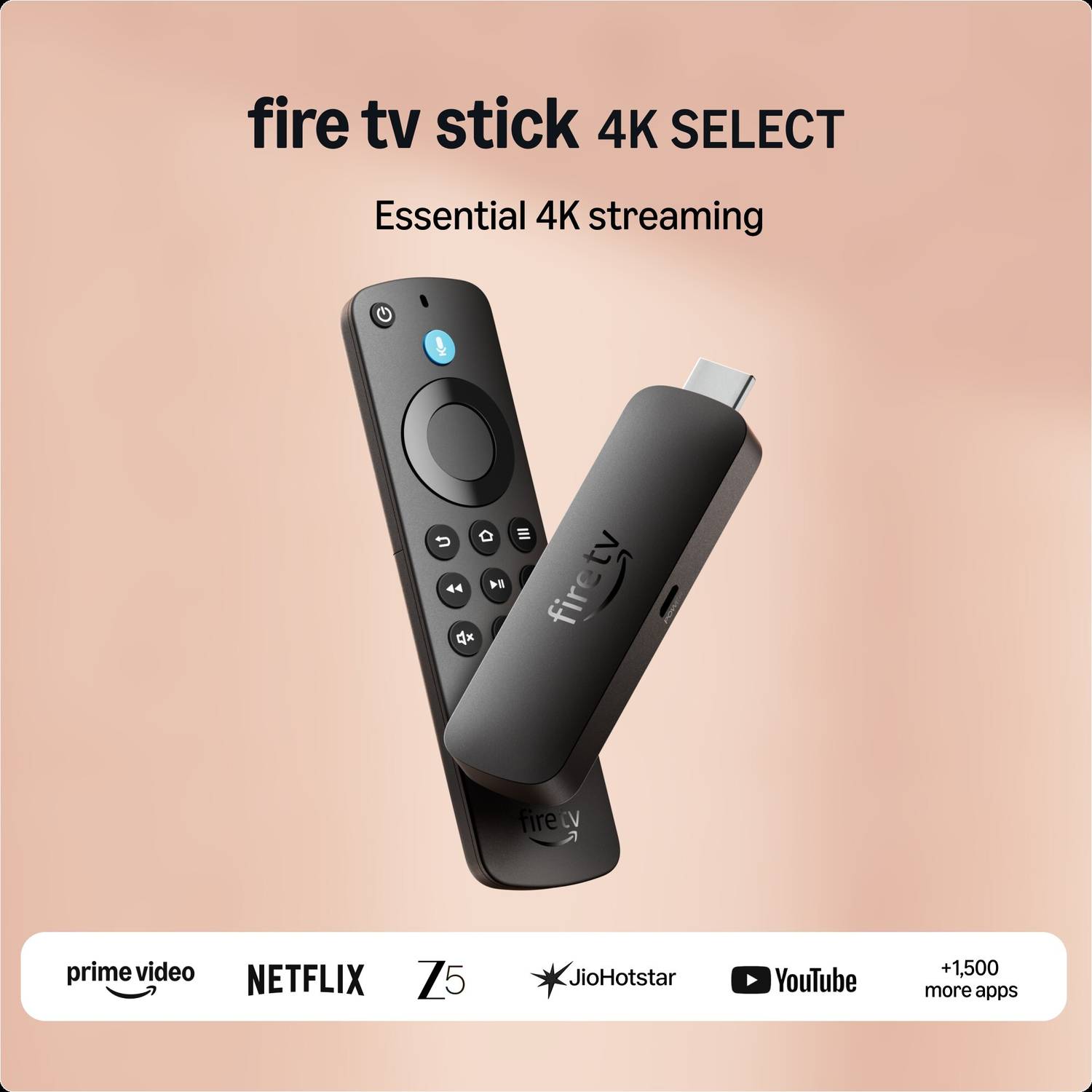 Firetv Stick 4KSelect, 4K streaming, smart voice search with Alexa+ Media Streaming Device - Image 2