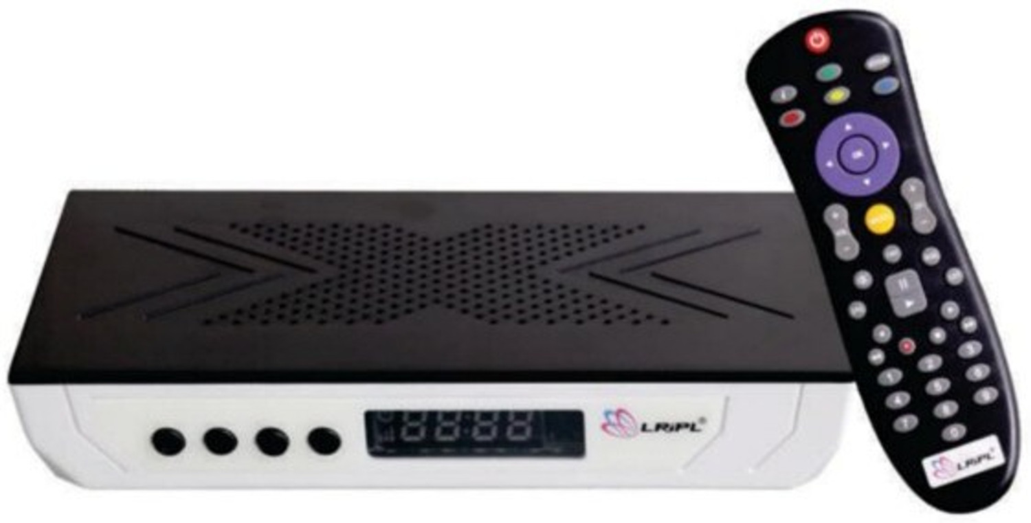 Image of LRIPL HD MPEG-4 DD Free Dish Set Top Box |USB & HDMI Port| 120+ Lifetime Free Channels Media Streaming Device