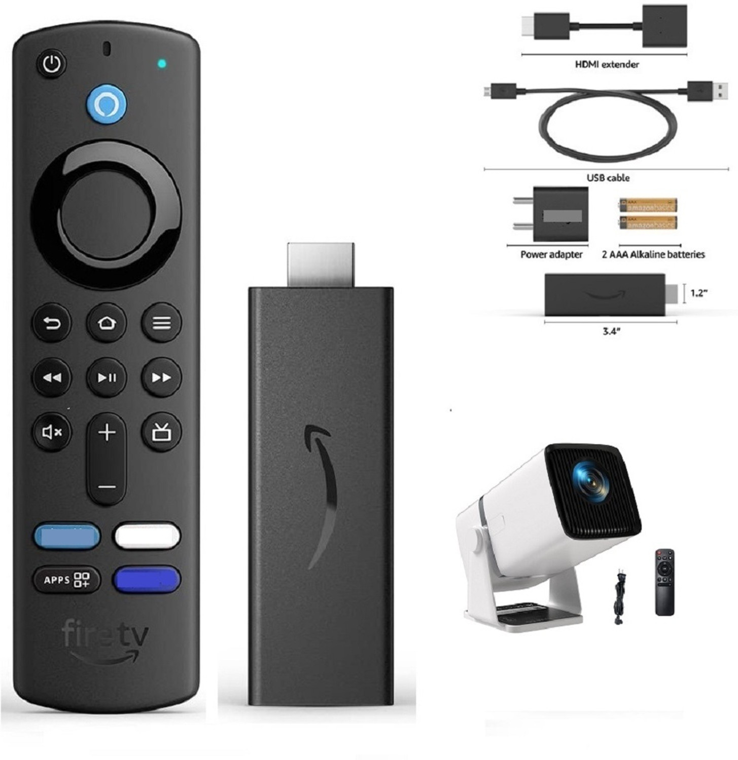 Image of octanium Fire TV Stick HD, Alexa Voice Remote with TV power & volume controls, full HD Media Streaming Device