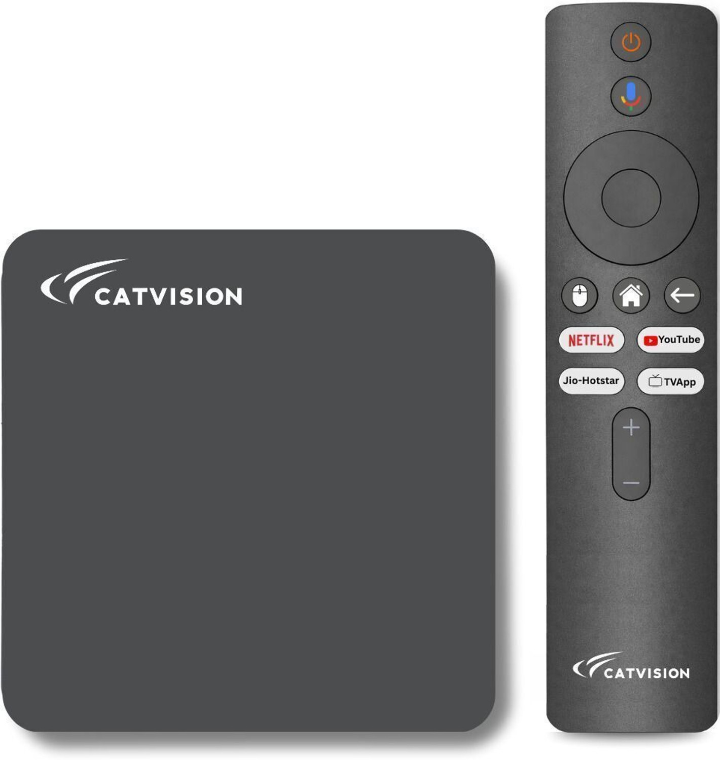 Image of Catvision Android TV Box | 4GB /32GB | Dual Band Wi-Fi | 4K HDR | Bluetooth Voice Remote | Media Streaming Device