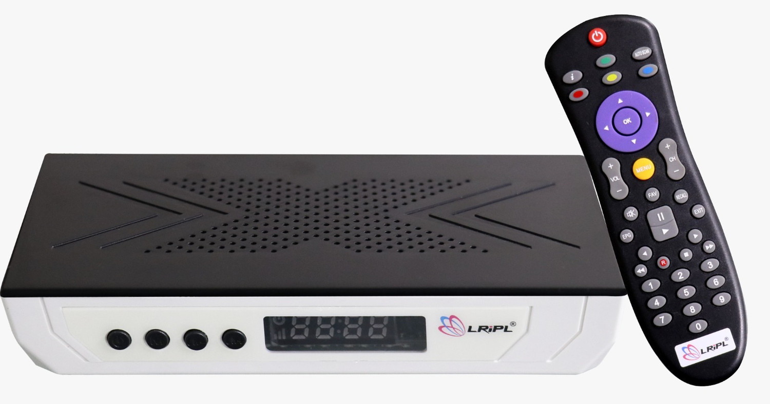 Image of LRIPL MPEG-4 Set Top Box HD Free Dish Without YouTube Media Streaming Device