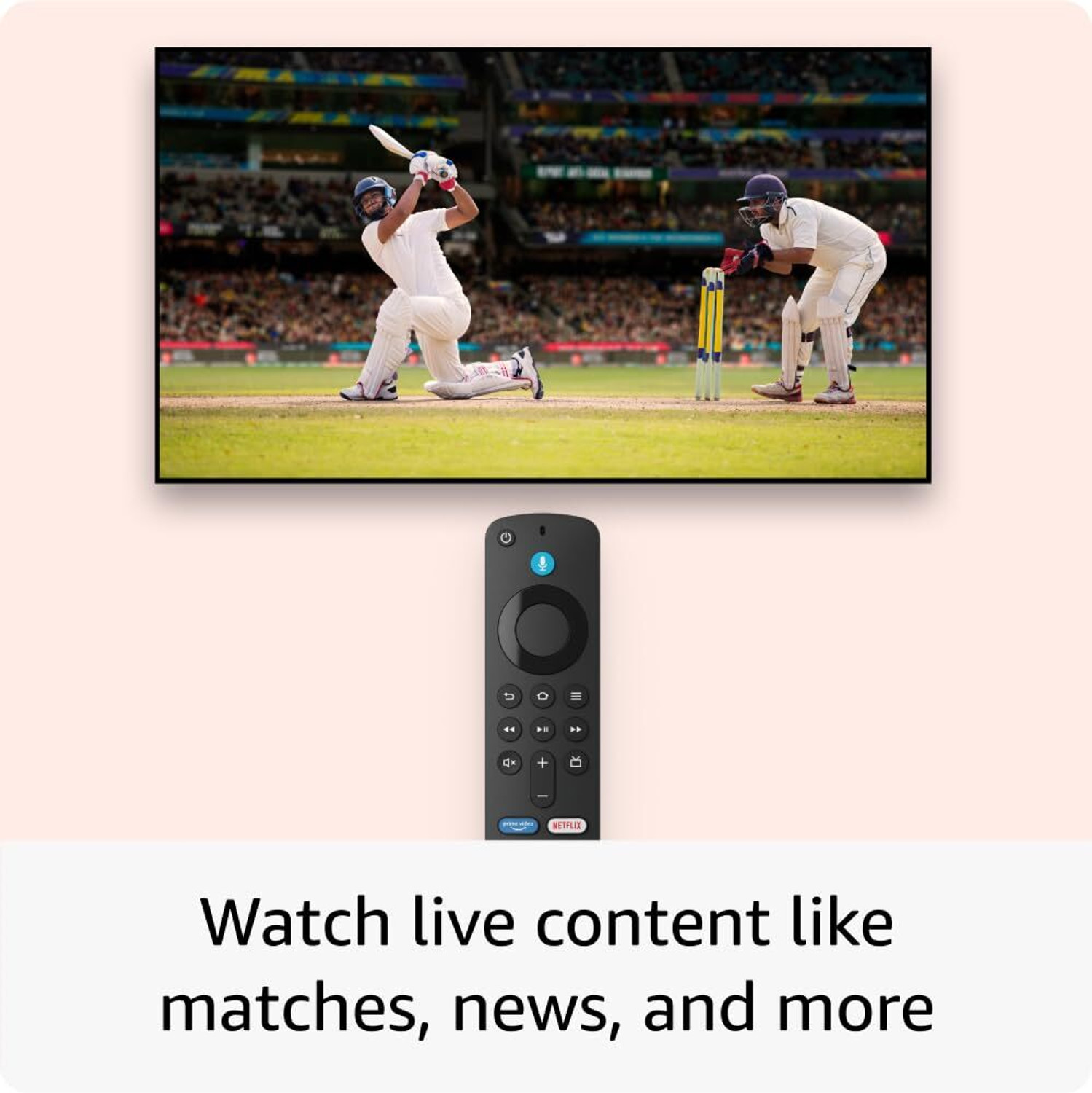Image of Firetv Stick 4K ultra-cinematic, supports Wi-Fi 6, Dolby Vision /Atmos Media Streaming Device