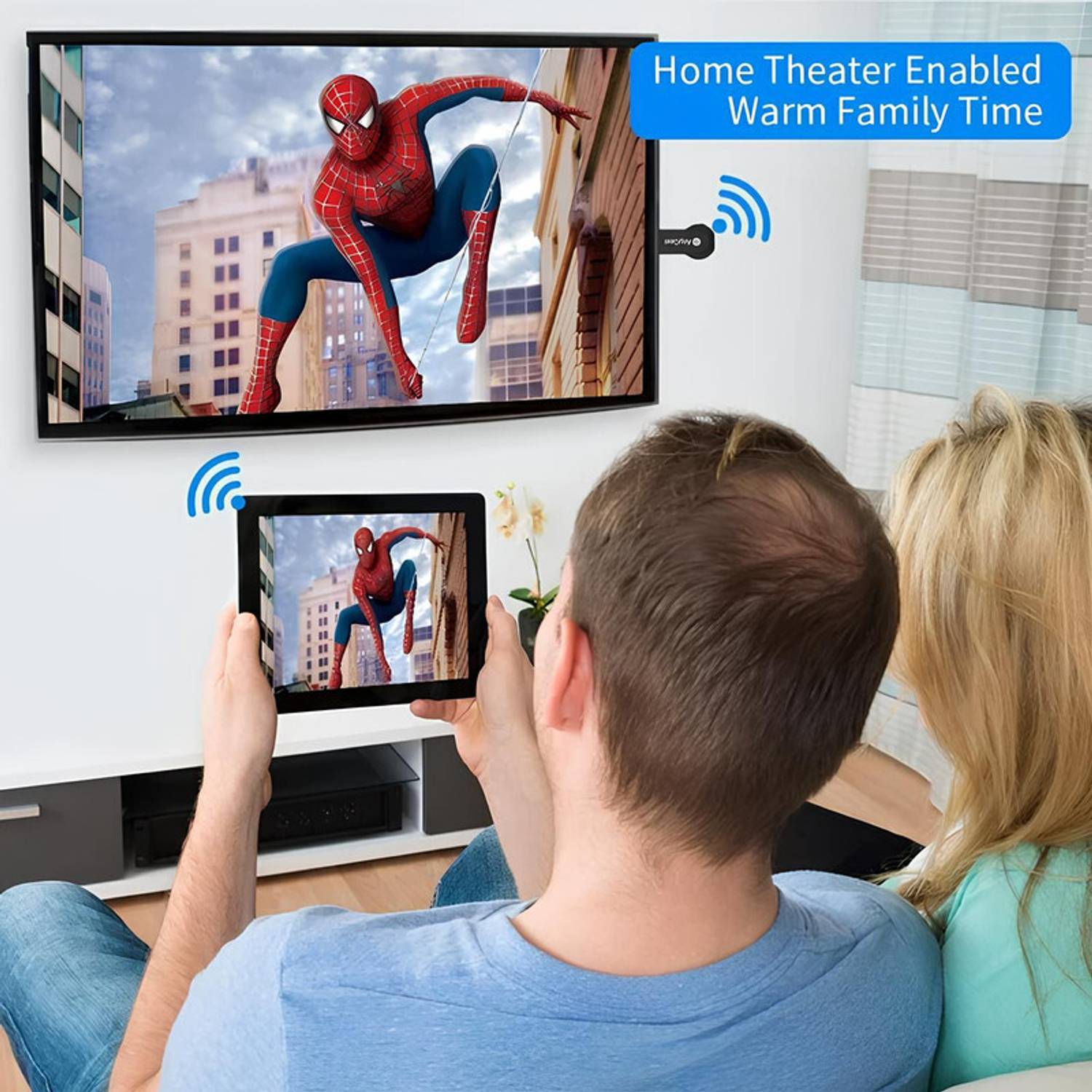 YAROH Anycast HDMI Dongle, enabling wireless media playback vip25