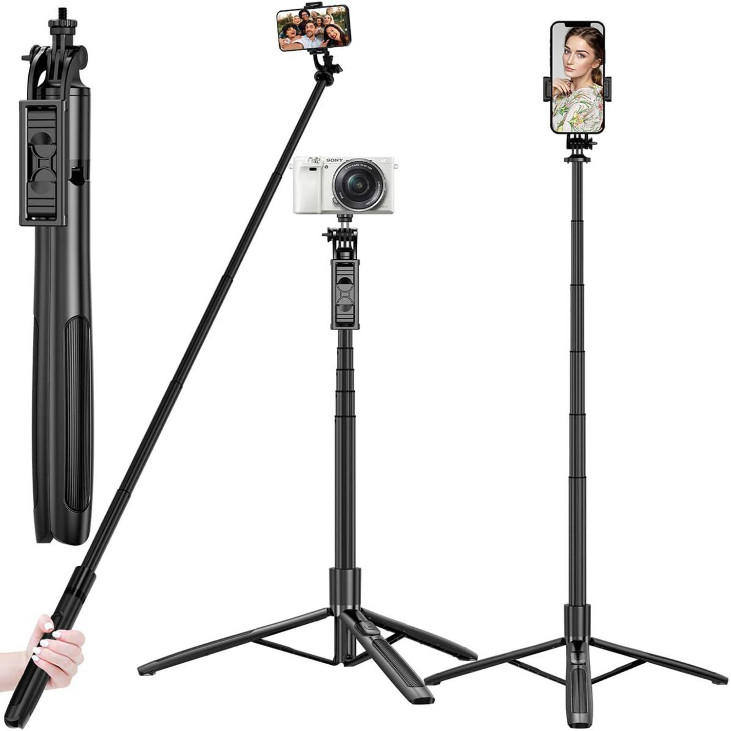 AJFuture HOLD UP selfie stick Mini Fashion Selfie Stick Tripod Stand A29 Bluetooth Selfie Stick