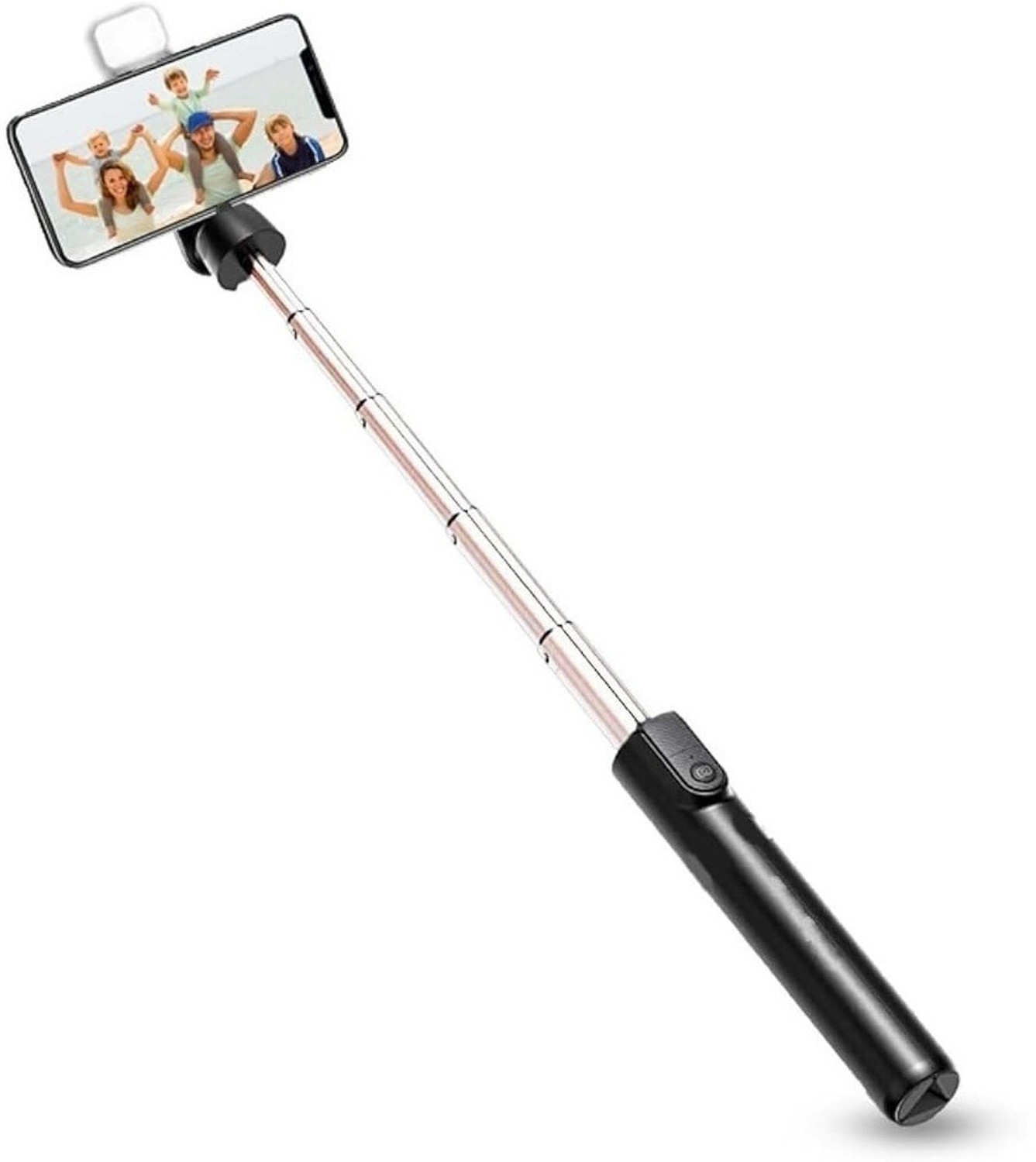 Image of BSVR Perfect Design Selfie Stick with Light, Multi Purpose Use Bluetooth Remote BS102 Bluetooth Selfie Stick