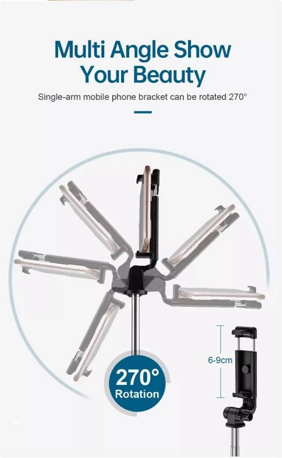 Hold up R1-L 170cm Selfie Stick with Tripod - Image 2