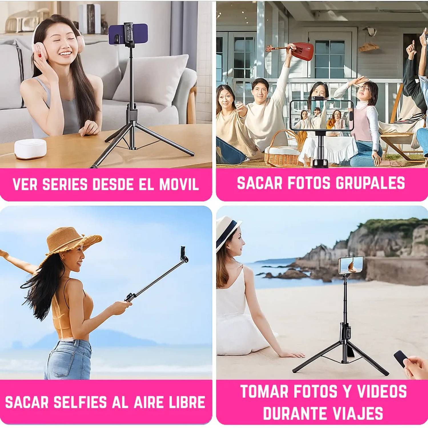 FITRIC T18 3-in-1 Bluetooth Selfie Stick Tripod - Image 4