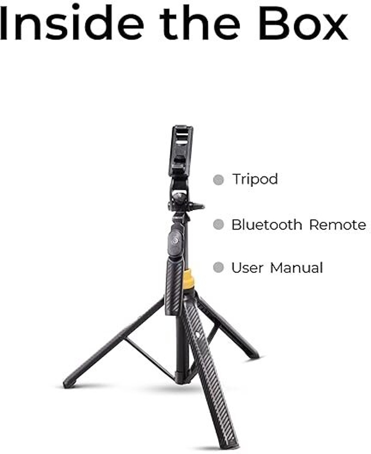 Image of DIGITEK DTR-555 SS 5.57ft Foldable Tripod Selfie Stick for Smartphones & Cameras, 360 Rotation, 3-Leg Base, 2Kg Load, 10m Wireless Remote, 7 Section Bluetooth Selfie Stick