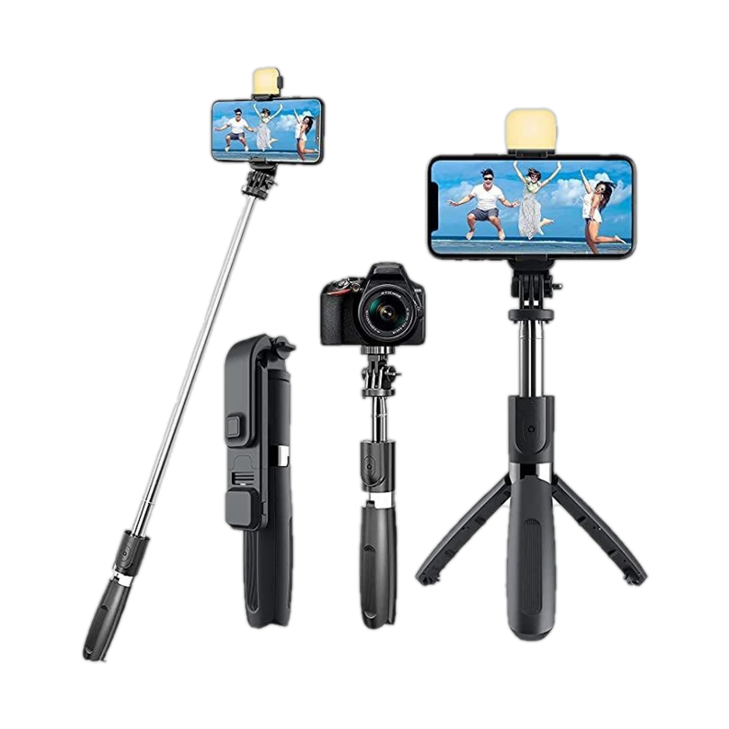 NAFA Bluetooth Selfie Stick Black - Image 1