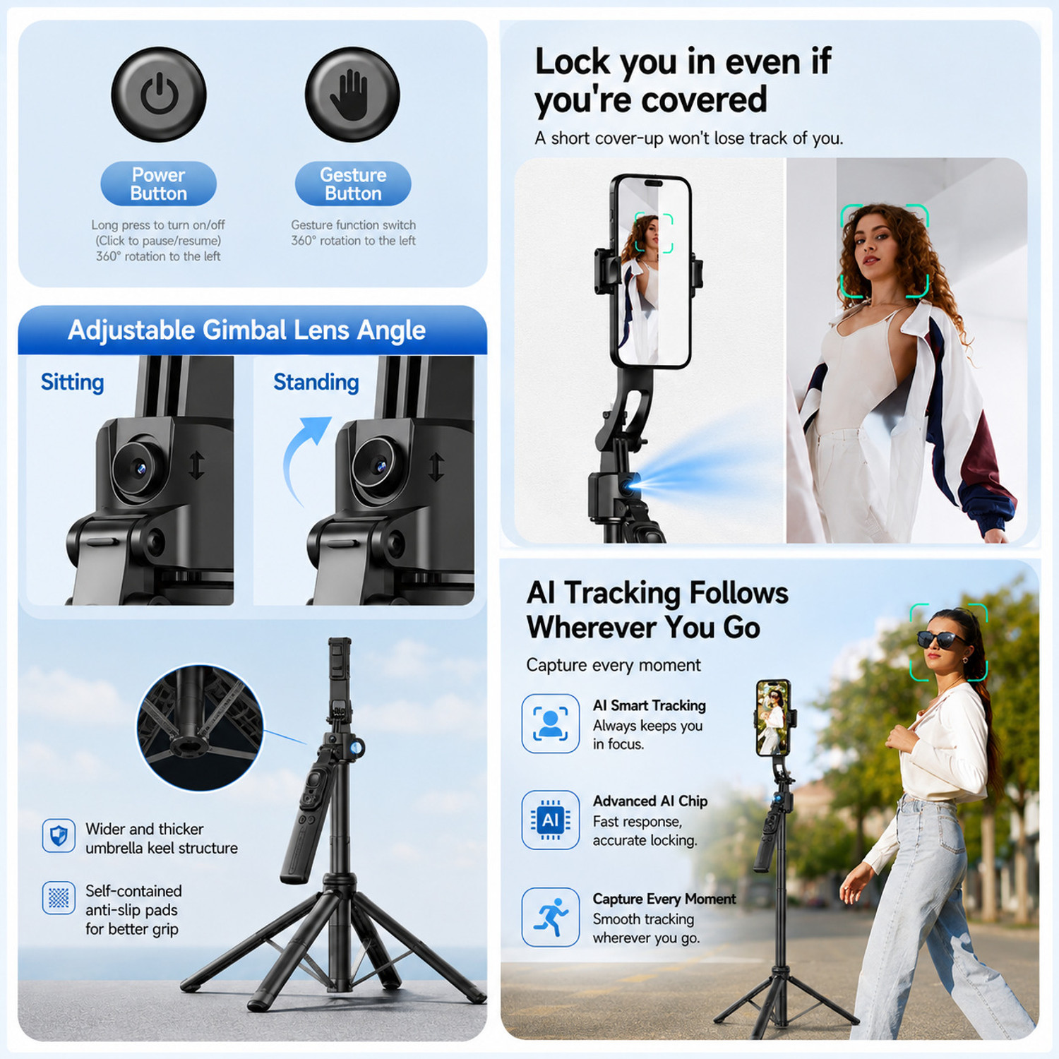 Image of Flipkart SmartBuy Intelligent Face Tracking Selfie Stick Tripod with Remote Control Bluetooth Selfie Stick