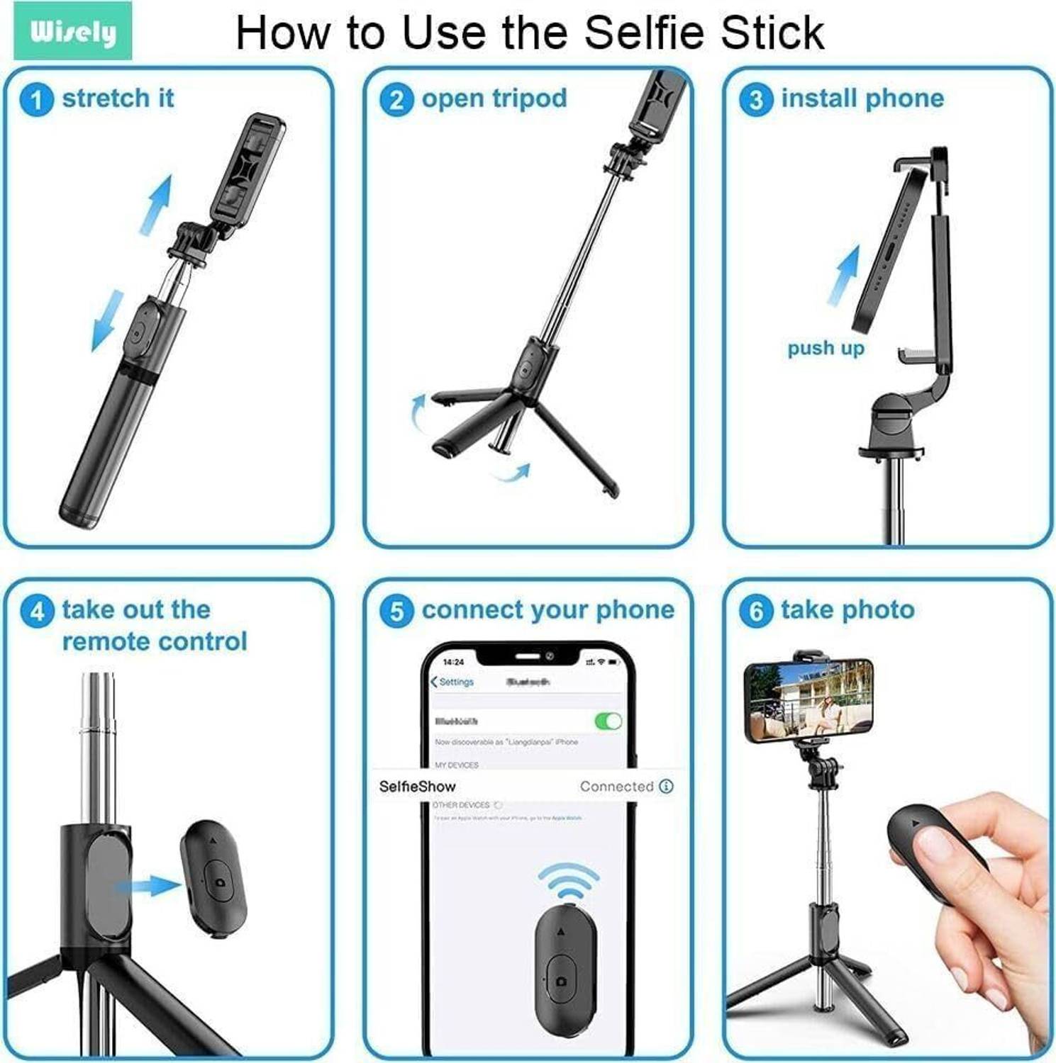 Hold Bluetooth Selfie Stick Tripod 3-in-1 - Image 5