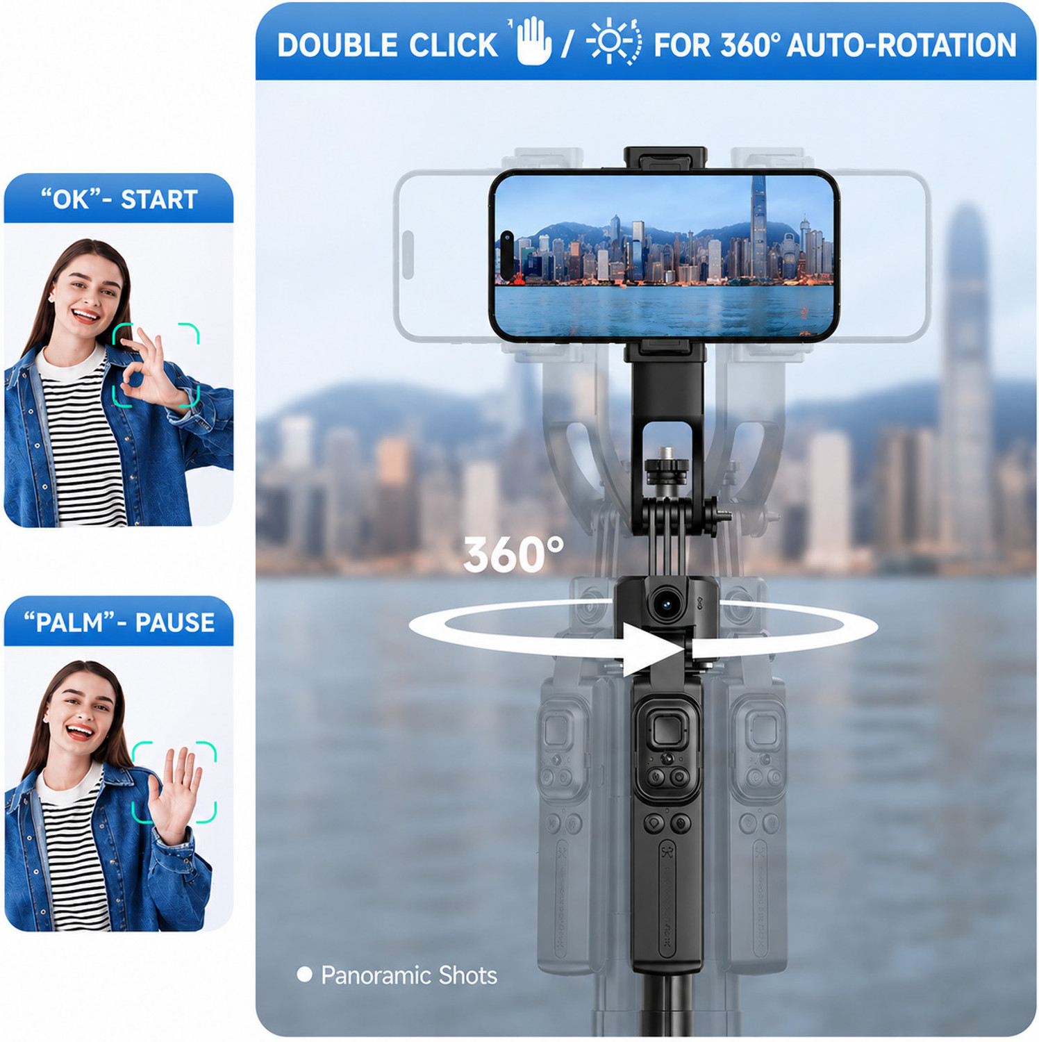 Image of Flipkart SmartBuy Intelligent Face Tracking Selfie Stick Tripod with Remote Control Bluetooth Selfie Stick