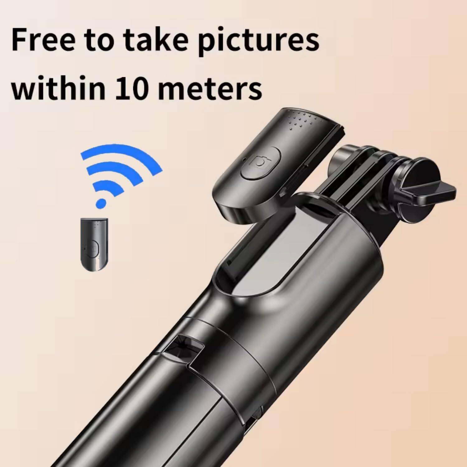 Hold 63" Selfie Stick Tripod with Light - Image 4