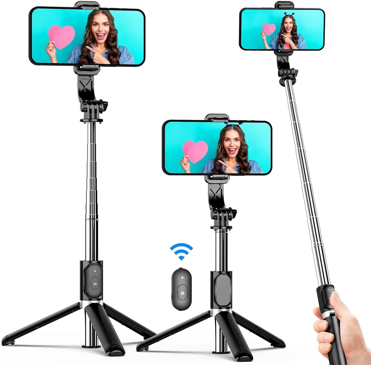 Image of CAREXO Bluetooth Selfie Stick