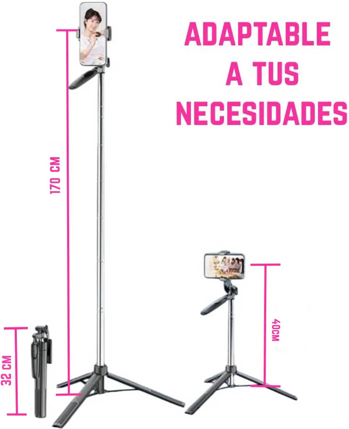 FITRIC T18 3-in-1 Bluetooth Selfie Stick Tripod - Image 2