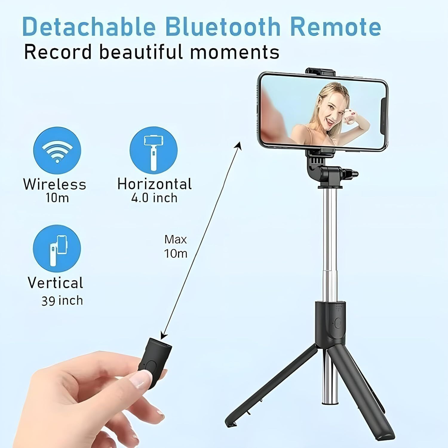 Image of ennix Bluetooth Selfie Stick