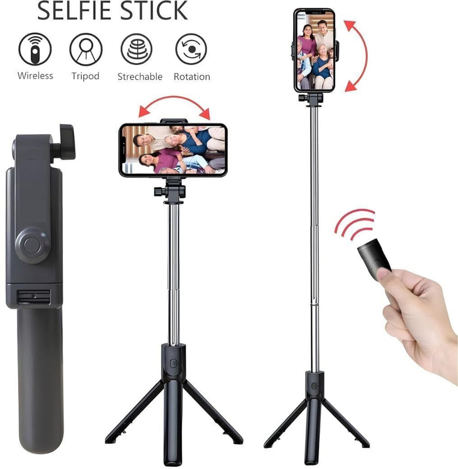 Image of ennix Bluetooth Selfie Stick