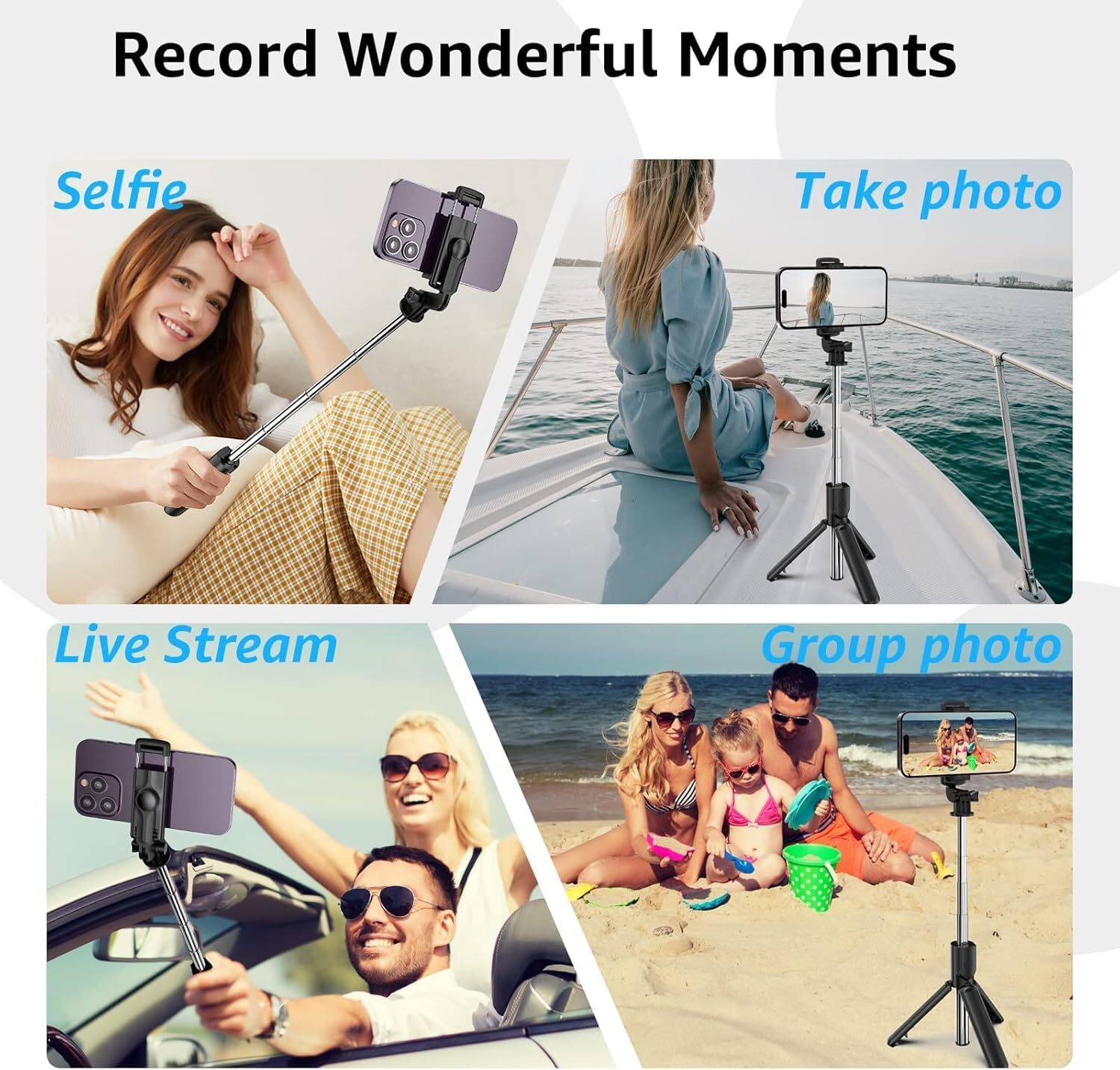 DigiPrints 170cm Selfie Stick Tripod with Remote - Image 3