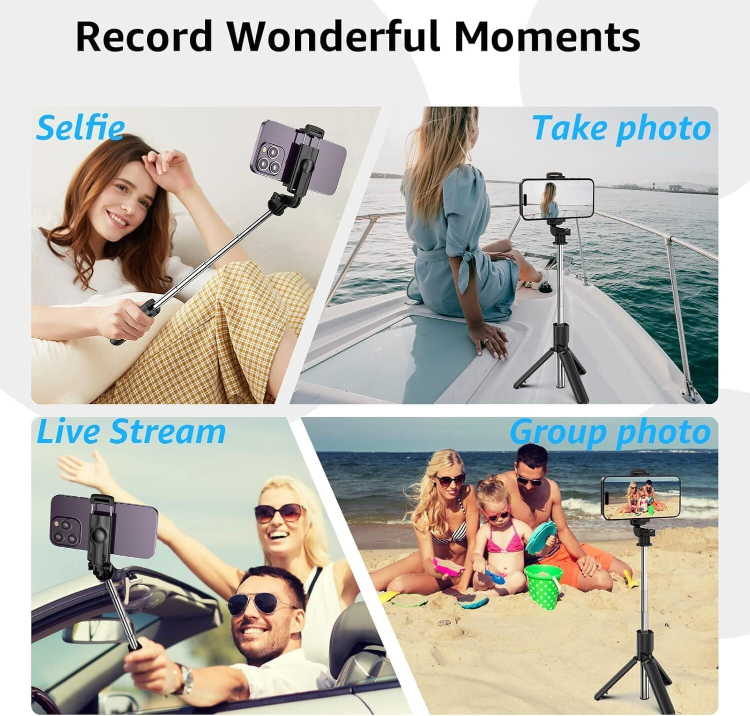 Image of DigiPrints super long selfie stick tripod 170cm with remote control Tripod