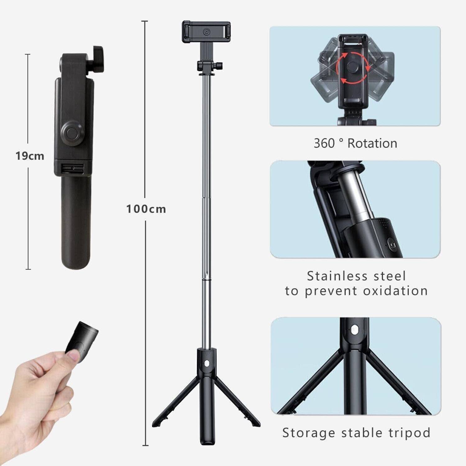 Hold Bluetooth Selfie Stick Tripod 3-in-1 - Image 3