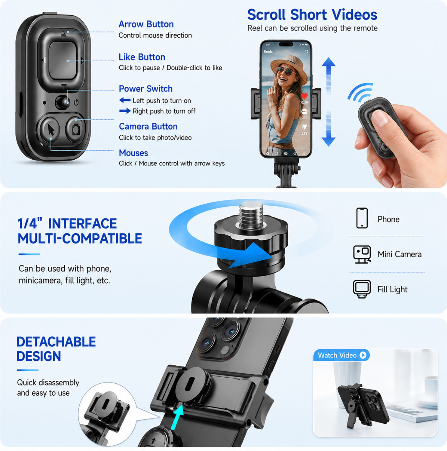 Image of Flipkart SmartBuy Intelligent Face Tracking Selfie Stick Tripod with Remote Control Bluetooth Selfie Stick