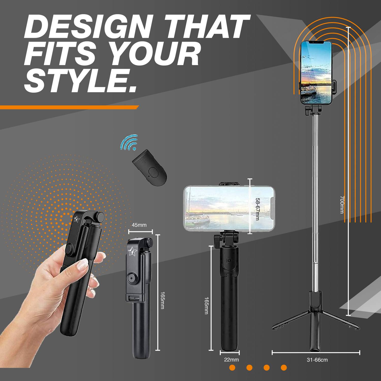 Flipkart SmartBuy R1 Bluetooth Selfie Stick - Image 4