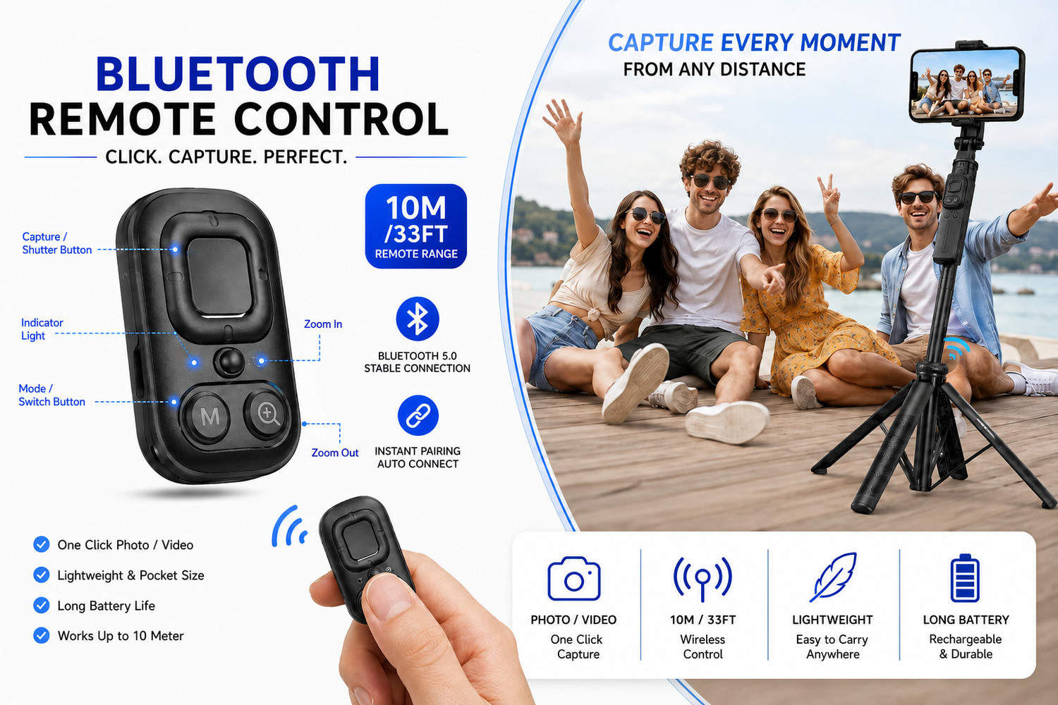 Image of Expro C17 Auto Face Tracking AI Gimbal Selfie Stick Tripod Stand, Detachable Bluetooth Remote Compatible for iPhone /Android, Best for Vlogging /Photo Shoot (C17 AUTO FACE Tracking SEFIE Stick) Bluetooth Selfie Stick