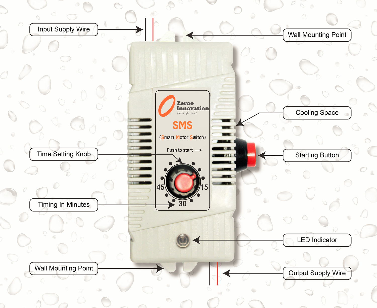 Image of Zeroo 03 Borewell Timer Switch Preset Electronic Timer Switch