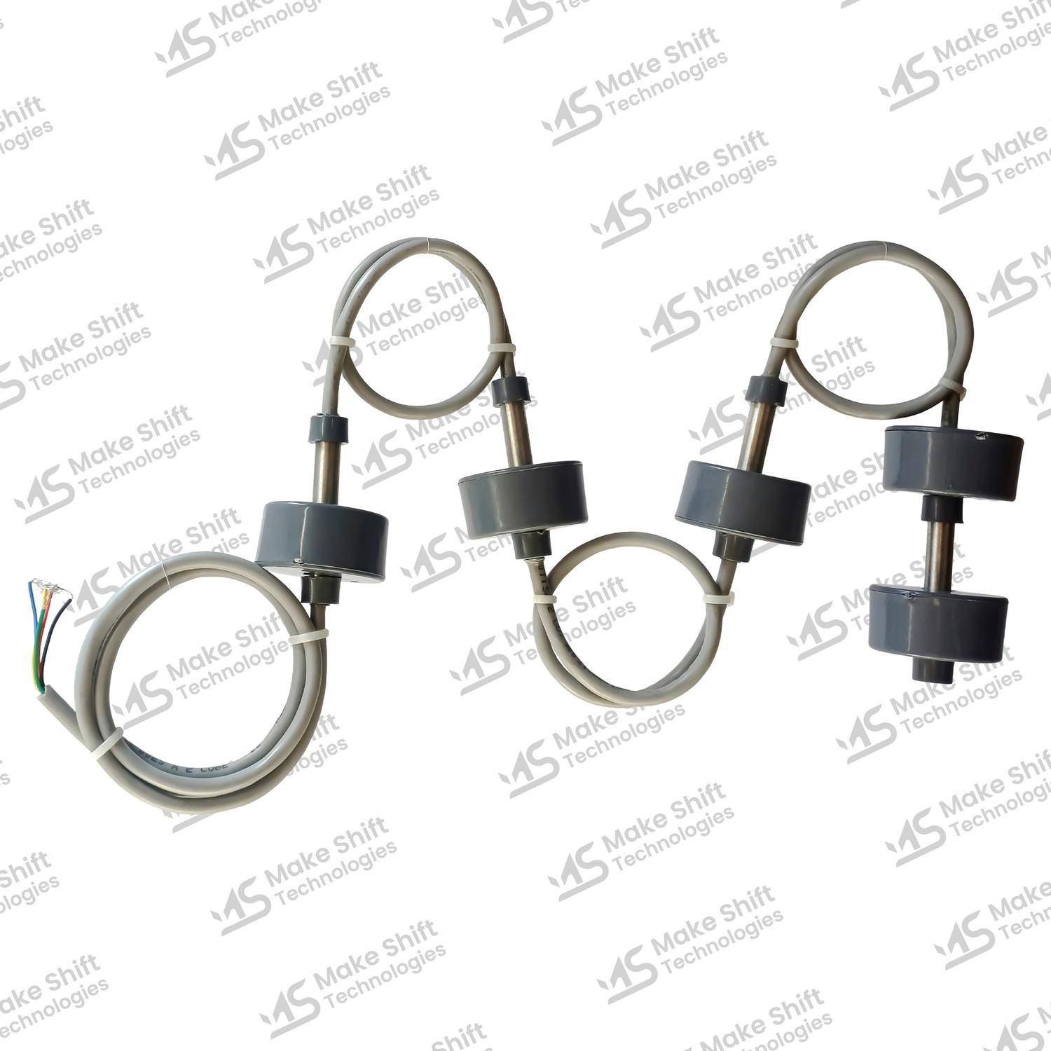 Image of makeshift technologies 4 Point Magnetic Float Sensor for Automatic Water Controller, SS304 Steel Flow Sensor