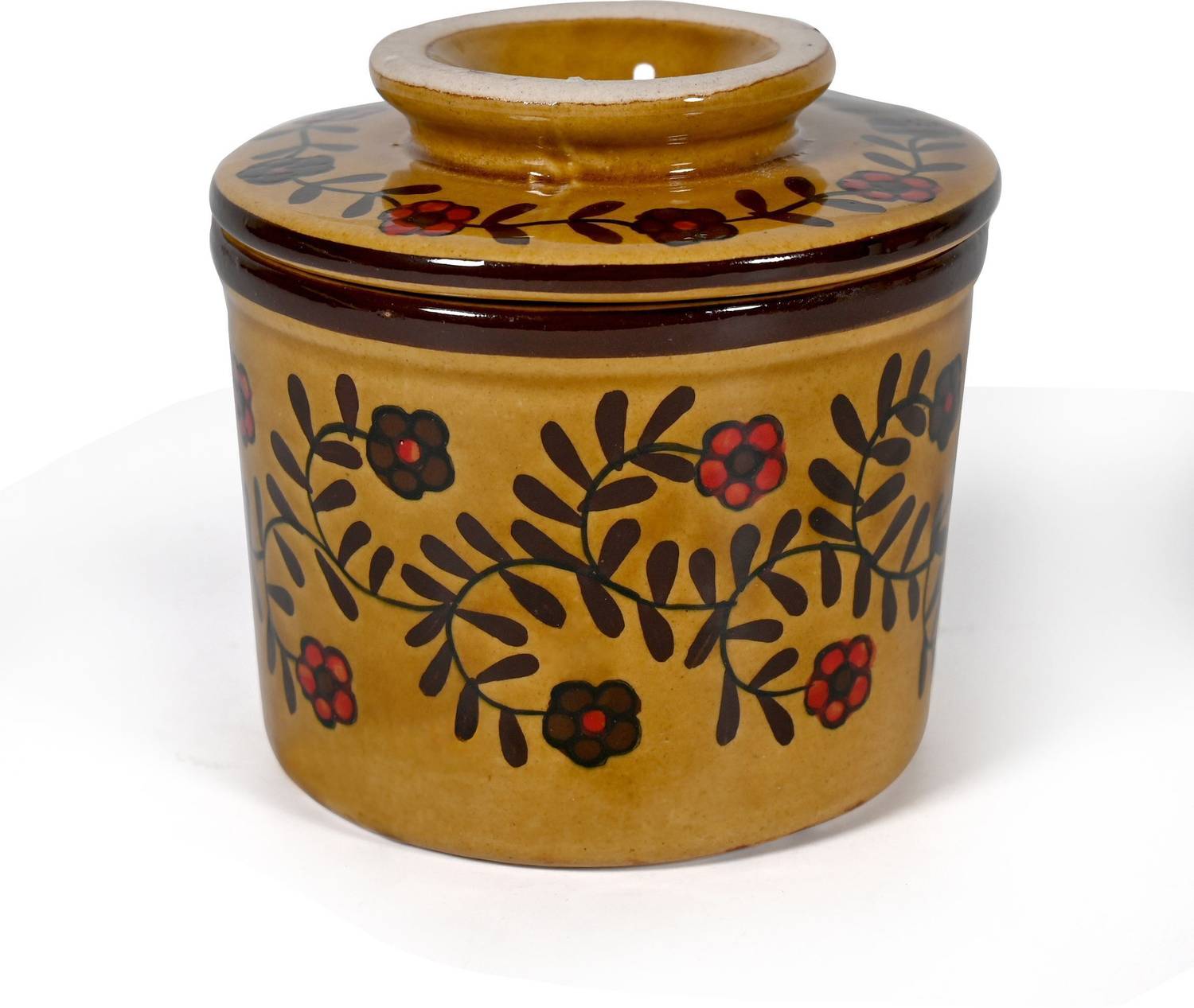 Amoorcart Ceramic Butter Box, Butter Dish with lid, Upto 100gm Butter Container Butter Dish Serving Set