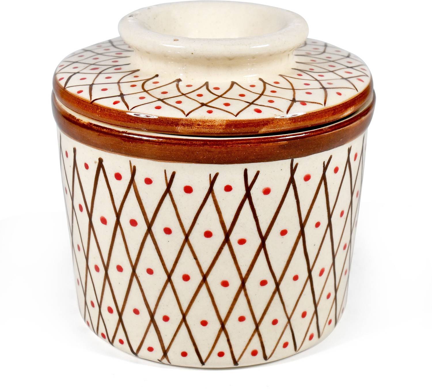 Amoorcart Ceramic Butter Box, Butter Dish with lid, Upto 100gm Butter Container Butter Dish Serving Set
