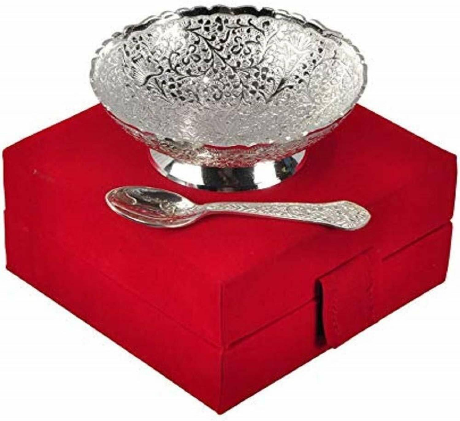 GIFTCITY German Silver Single Bowl Set - 2 Pieces - Image 1