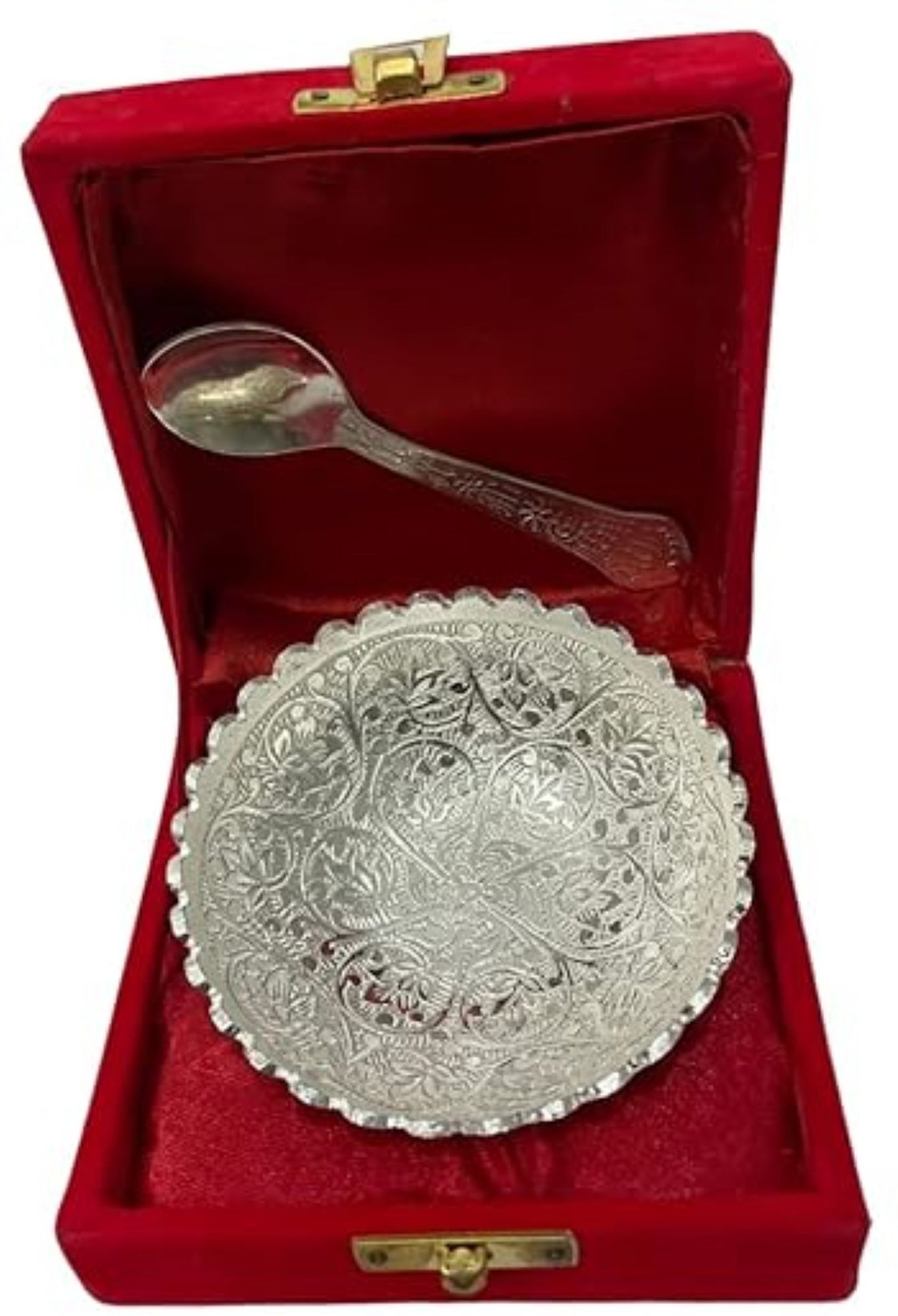 Image of MMHT silver bowl set Bowl, Spoon Serving Set